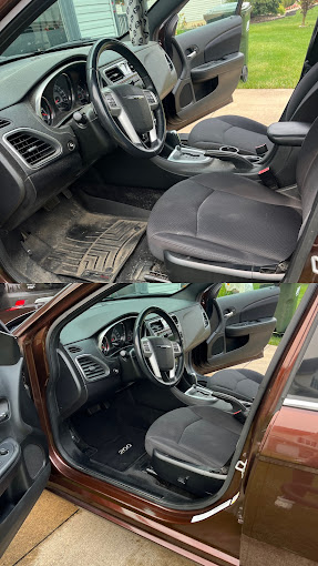 Before and after interior transformation of a daily commuter