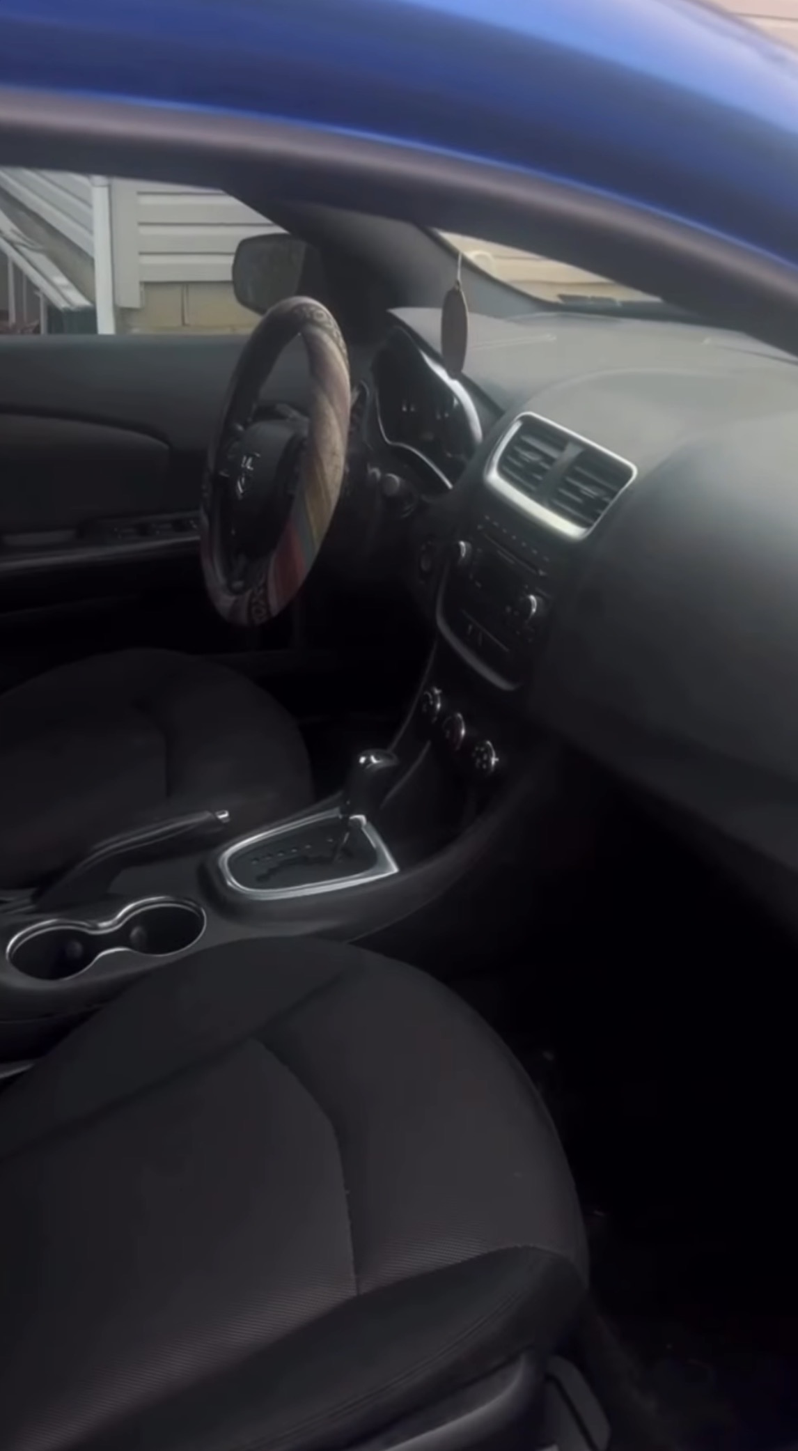 Finished clean sedan interior after mobile detailing